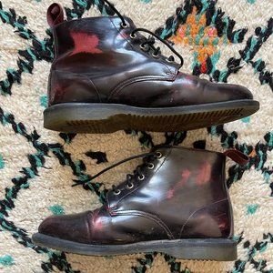 Dr. Martens Emmeline Arcadia Leather Lace Up Ankle Boots Size 10